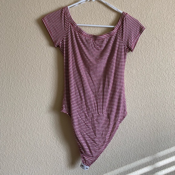 Red and white striped body suit - Picture 4 of 4